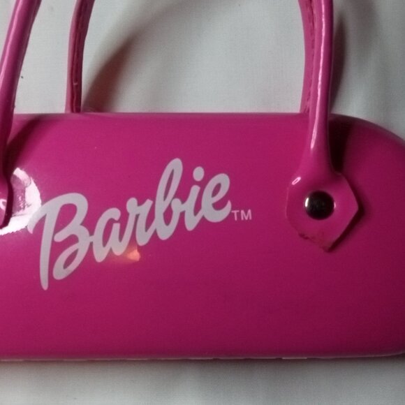 Vintage BARBIE Children's/Kids Girls Eye Glasses Sunglasses Pink Case 5" x 2" - Picture 4 of 5